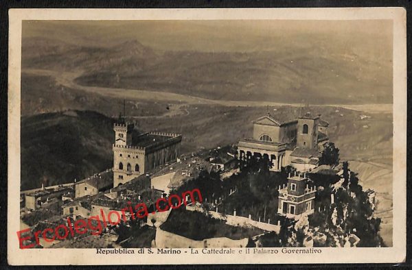 ai4792 - CARTOLINA D'EPOCA - San Marino Città - Palazzo Governativo