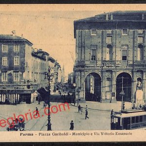 ah5374 - CARTOLINA D'EPOCA - Parma Città - Piazza Garibaldi