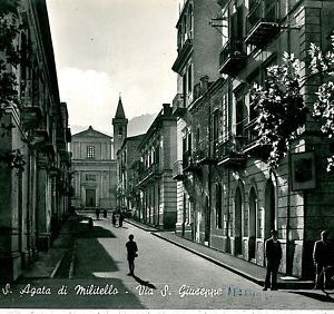 00191 CARTOLINA d'Epoca: SANT'AGATA DI MILITELLO - MESSINA