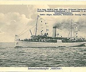 01138  CARTOLINA d'Epoca: NAVI BOAT - HERTHA
