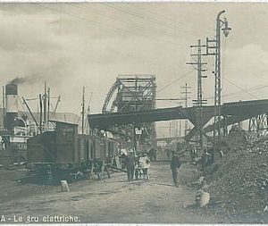 28321    CARTOLINA d'Epoca - SAVONA Città: FOTOGRAFICA - GRU ELETTRICHE