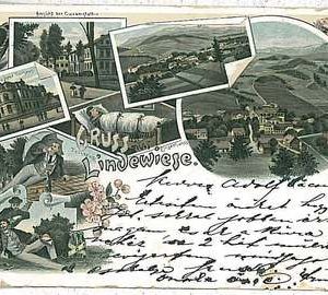 28425 - Czechoslovakia - VINTAGE POSTCAR  DGRUSS AUS Lipová-lázně Bad Lindewiese