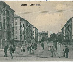 28309   CARTOLINA d'Epoca - SAVONA Città: CORSO MAZZINI 1913