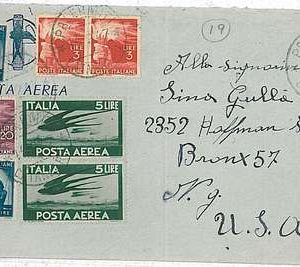ITALIA REPUBBLICA: DEMOCRATICA su BUSTA 1947