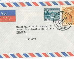 27098  - PAKISTAN - POSTAL HISTORY - AIRMAIL COVER to ITALY 1973