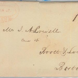 73745 -  UNITED STATES USA - PREPHILATELIC Cover: HALLOWELL, Maine  1824