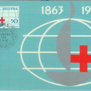 89943 - SWITZERLAND - Postal History - FDC MAXIMUM CARD  1963   RED CROSS