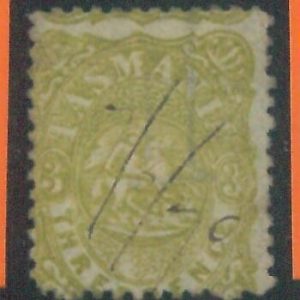 78501 -  AUSTRALIA : Tasmania - STAMP  -  Postal FISCAL STAMP  # F12 used!