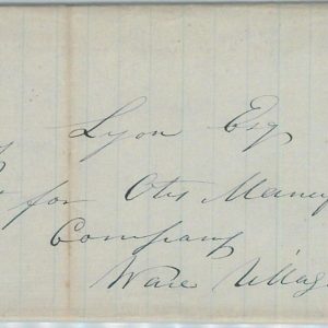 73743 -  UNITED STATES USA - PREPHILATELIC Cover: DEEP RIVER , Conn  1843