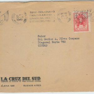 66390 - ARGENTINA - Postal History - SPECIAL POSTMARK on COVER: FLAGS 1948