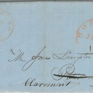 73746 -  UNITED STATES - PREPHILATELIC Cover:  Forwarded from BOSTON 1849