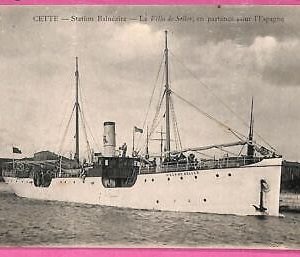 af8170 - FRANCE - VINTAGE POSTCARD  - 1914 - Ship "Villa de Soller" CETTE Sete