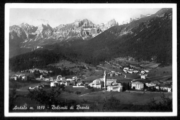 ab5537  - CARTOLINA  D'EPOCA - Trento Provincia : ANDALO