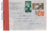ITALIA REPUBBLICA: DEMOCRATICA su BUSTA per ISRAELE 1949 - CENSURA ISRAELIANA !