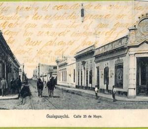 af0666 - ARGENTINA - Vintage Postcard - Gualeguaychu - Calle 25 de Mayo