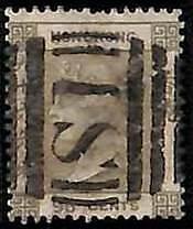 94911h - HONG KONG - STAMPS - SG #  19  USED with postmark S1  SHANGHAI