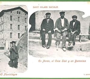 ah1822 - SPAIN -VINTAGE POSTCARD   Postal Antigua - Sant Hilari Sacalm !