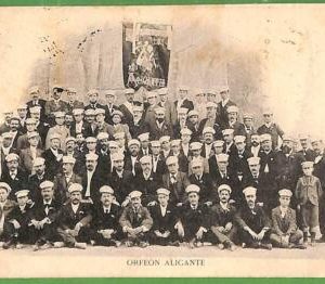 ah1794 - SPAIN - VINTAGE POSTCARD Postal Antigua- Levante  Orfeon Alicante CHOIR