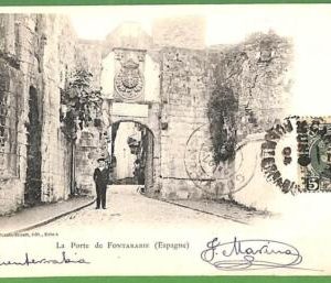 ah1788 - SPAIN - VINTAGE POSTCARD   Postal Antigua - Fontarabie - 1901
