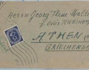 75251 - GERMANY - POSTAL HISTORY -  Michel # 129 Isolated on COVER to GREECE