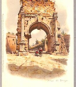 ab0122 - CARTOLINA D'EPOCA - ROMA Città : Arco di Drugo
