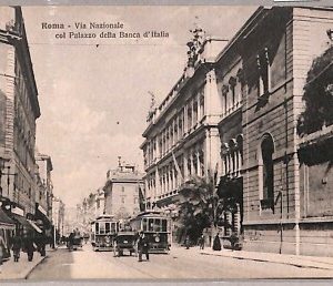 ab0130 - CARTOLINA D'EPOCA - ROMA Città : Palazzo della Banca d'Italia