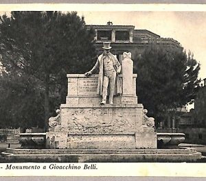 ab0138 - CARTOLINA D'EPOCA - ROMA Città : Monumento a Gioacchino Belli