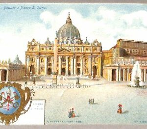 ab0141 - CARTOLINA D'EPOCA - ROMA Città : Basilica e Piazza S. Pietro