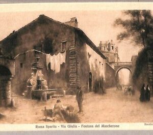 ab0143 - CARTOLINA D'EPOCA - ROMA Città : Fontana del Mascherone