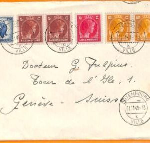 99369 - LUXEMBOURG - Postal History - COVER to SWITZERLAND  1949