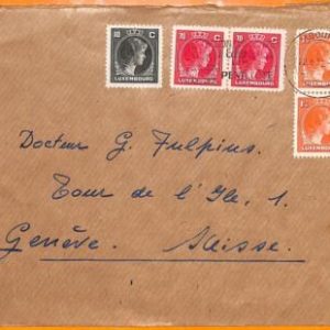 99370 - LUXEMBOURG - Postal History - COVER to SWITZERLAND  1950