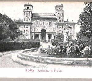 ab0147 - CARTOLINA D'EPOCA - ROMA Città : Accademia di Francia