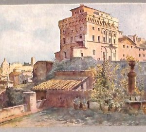 ab0158 - CARTOLINA D'EPOCA - ROMA Città : Torre di Paolo III sul Campidoglio