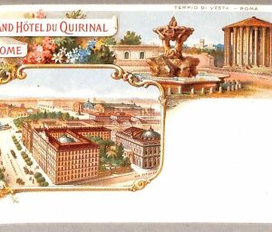 ab0168 - CARTOLINA D'EPOCA - ROMA Città : Grand hotel du Quirianal