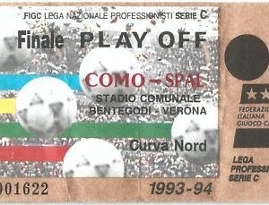 69468 - Vecchio  BIGLIETTO PARTITA CALCIO - 1993 / 1994 : COMO  /  SPAL