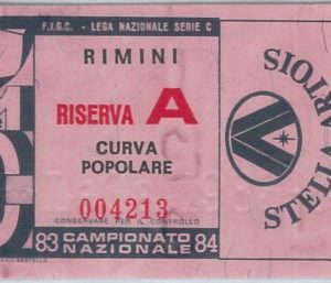 69428 - Vecchio  BIGLIETTO PARTITA CALCIO - 1983/ 1984: RIMINI - FANFULLA