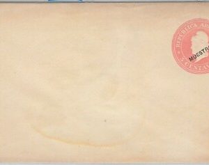 52214  - ARGENTINA -  POSTAL STATIONERY COVER overprinted MUESTRA  - H & G # 13