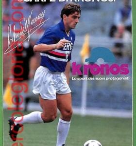 ah2570 - ITALIA - VINTAGE POSTCARD  - FOOTBALL Mancini CALCIO
