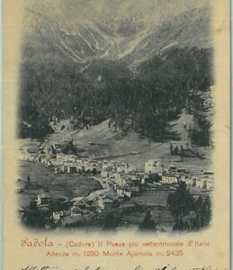 98071 - CARTOLINA d'Epoca -  BELLUNO Provincia - PADOLA 1902