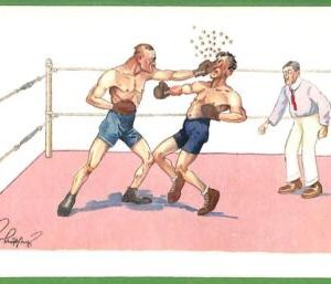 ah2668 - VINTAGE POSTCARD Ansichtskarten - BOXING - SPORT