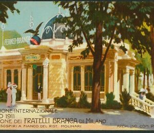 Lib1027 - CARTOLINA d'Epoca PUBBLICITARIA Illustrata   - Torino 1911 Expo FERNET