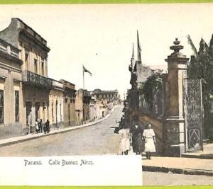 af0774 - ARGENTINA - Vintage Postcard - Parana - Calle Buenos Aires