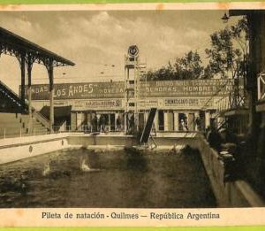 af0793 - ARGENTINA - Vintage Postcard - Quilmes - Pileta de natacion