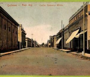 af0791 - ARGENTINA - Vintage Postcard - Quilmes - Calle General Mitre