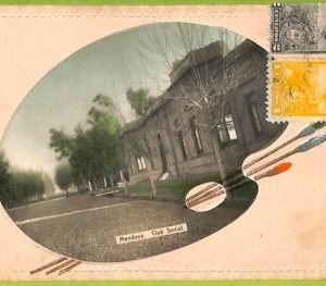af0723 - ARGENTINA - Vintage Postcard - Mendoza - Club Social - Embossed