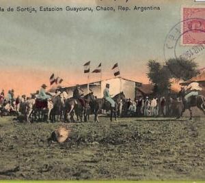 af0584 - ARGENTINA - Vintage Postcard -  Chaco ,Corrida de Sortija - 1909 - RR!
