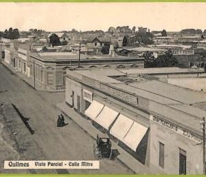 af0794 - ARGENTINA - Vintage Postcard - Quilmes - Vista Parcial - Calle Mitre