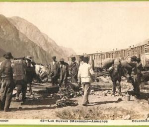 af0714 - ARGENTINA - Vintage Postcard - Las Cuevas (Mendoza) - Arrieros