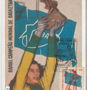 51366 - BRAZIL -  Postal History -   MAXIMUM CARD 1959 - BASKETBALL