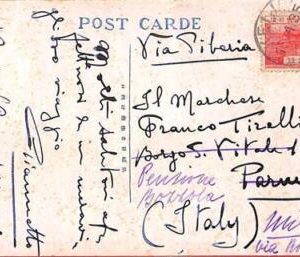 aa6837 - KOREA  - POSTAL HISTORY -  POSTCARD to ITALY  1935